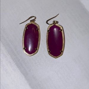 Purple Elle Kendra Scott earrings